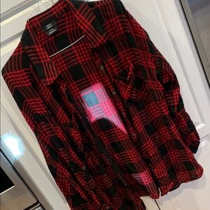 CCX Red and Black Plaid Shirt. Soft casual. Size L/20